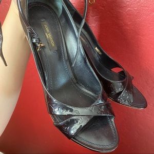 LV Monogram Wedge Sandals